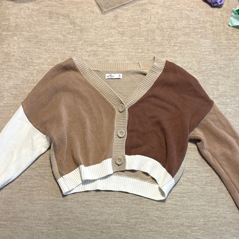 Hollister Multi-Tone Button-Up Cardigan